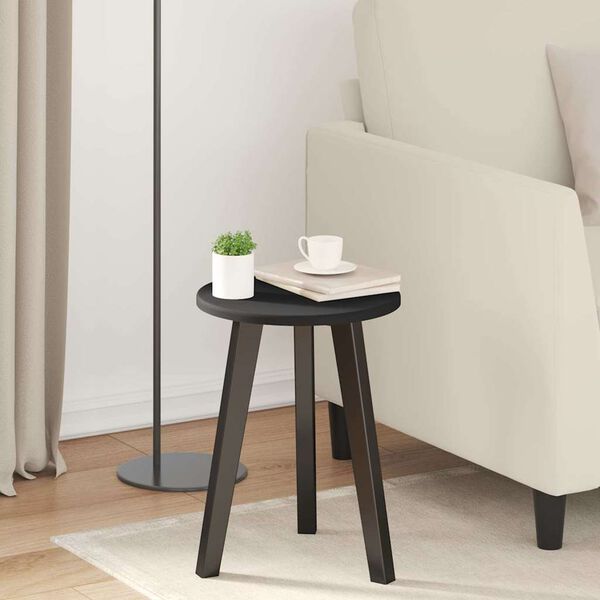 vidaXL Lauda peal Must 30 x 30 x 1,5 cm Tehispuit