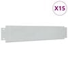 vidaXL murupiire 15 tk tsingitud teras 100 x 20 cm