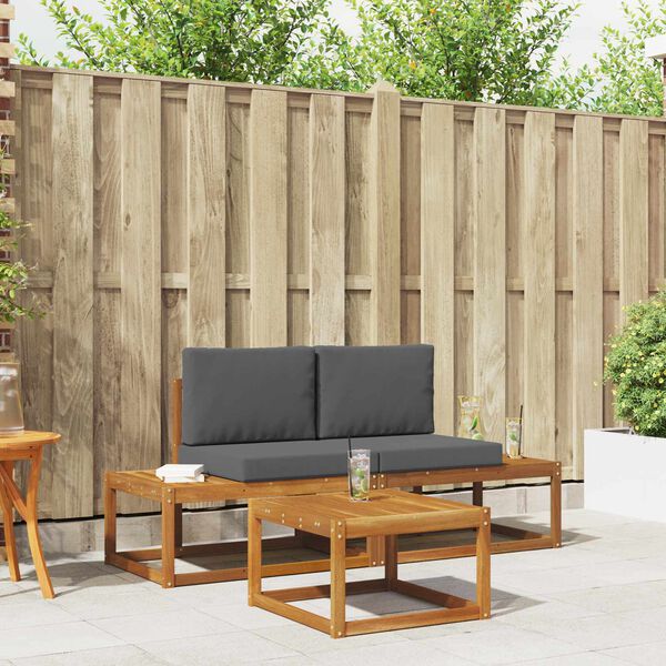 vidaXL V&auml;li diivanikomplekt padjaga 3 pcs Neutraalne