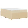 vidaXL Voodi raam madratsiga cream 140 x 200 cm kangas