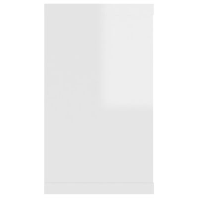 vidaXL kuubikukujulised seinariiulid 4 tk kõrgläikega valge 80x15x26,5
