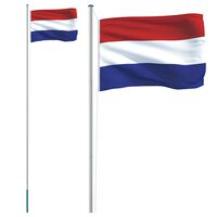 vidaXL Hollandi lipp ja lipumast, 6,23 m, alumiinium