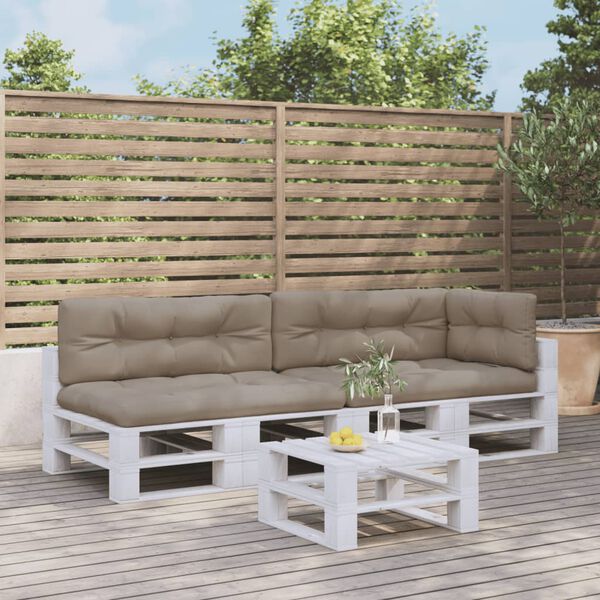 vidaXL euroaluse istmepadjad 5 tk, pruunikashall, kangas