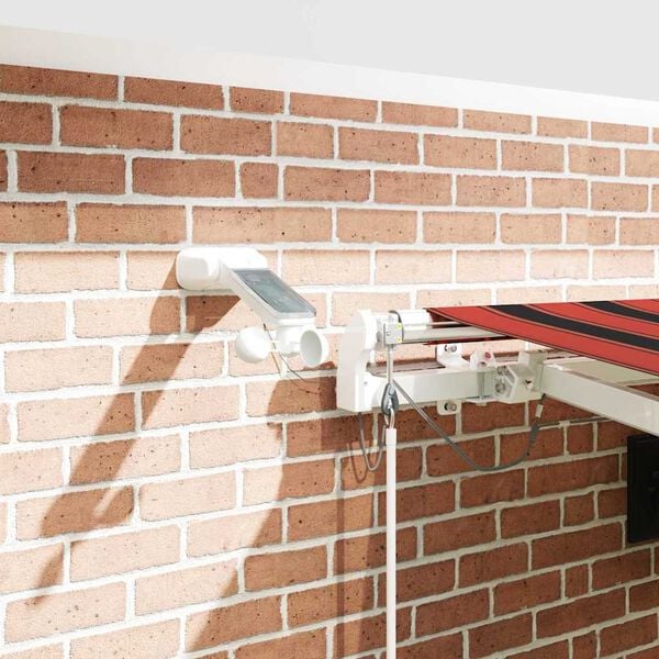 vidaXL K&auml;igukohandatav varikatus Oranž ja pruun 450 &times; 300 cm