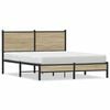 vidaXL metallist voodiraam ilma madratsita Sonoma tamm 150x200 cm