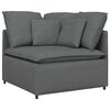 vidaXL mooduldiivani nurgamoodul patjadega, tumehall, 100 cm