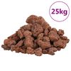 vidaXL vulkaanilised kivimid 25 kg, punane, 1-2 cm