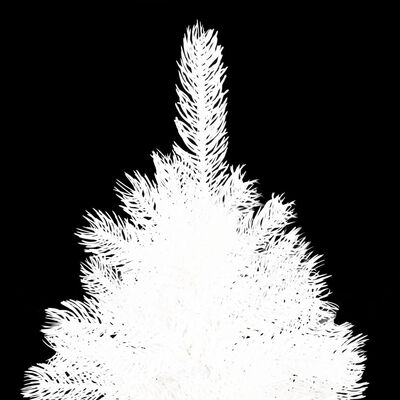 vidaXL valgustatud kunstkuusk valge, 240 cm