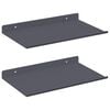 vidaXL Ujuv riiul 2 pcs Antratsiit 30 x 18 x 2,5 cm Teras
