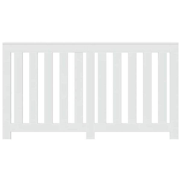 vidaXL radiaatori kate, valge, 149x20x82 cm, tehispuit