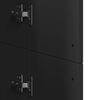 vidaXL kõrge kapp, must, 60 x 35 x 180 cm, tehispuit