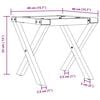 vidaXL kohvilaua jalad, X-raam, 40 x 40 x 33 cm, teras