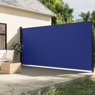vidaXL lahtitõmmatav külgsein, sinine, 220 x 600 cm