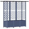 vidaXL T&otilde;stetud Padi Kase ja Katusega Hall 163,5 x 40 x 138 cm PP