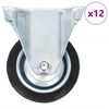 vidaXL fikseeritud rattad, 12 tk, 75 mm