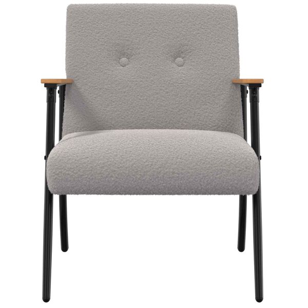 vidaXL Tugitool Helehall 59 x 75 x 78 cm Kihisev Villataoline Kangas