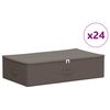 vidaXL Salvestuskarp 24 pcs Hall 70 x 40 x 18 cm Mittekootud kangas