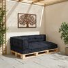 vidaXL Pallet diivanipatjade padi 3 pcs Antratsiit 120 x 80 x 38 cm