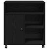 vidaXL Printeri alus ladustamisega Must tamm 60 x 50 x 67 cm Tehispuit