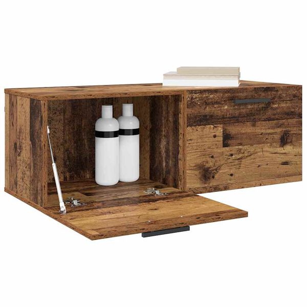 vidaXL Seinekapp Vana puit 100 x 36.5 x 35 cm Tehispuit