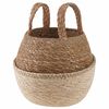 vidaXL K&auml;siga taimepott Valge &Oslash; 22 x 20 cm 100% Mererohi
