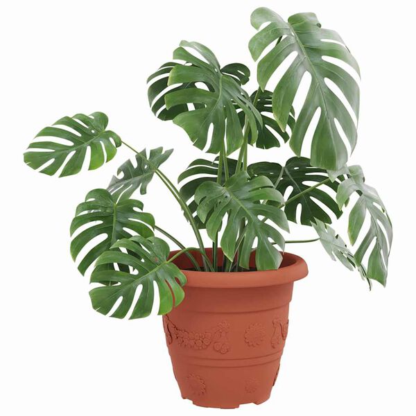 vidaXL &Uuml;mmargune lillepott 24 pcs Kohviroosa &Oslash; 26 x 21.5 cm Plastmass