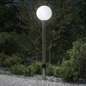 vidaXL pollarvalgusti pistikupesaga 120 cm roostevaba teras IP44