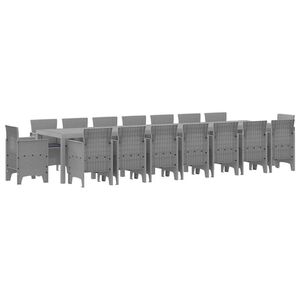 vidaXL Aiak&ouml;&ouml;gi komplekt padjadega padjaga 17 pcs Helehall PP