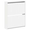 vidaXL Seinale kinnitatav jalan&otilde;ude kapp DELFT 71 x 17 x 86 cm Valge