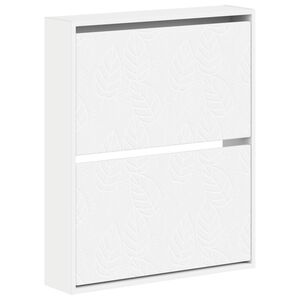 vidaXL Seinale kinnitatav jalan&otilde;ude kapp DELFT 71 x 17 x 86 cm Valge