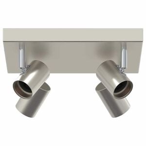 vidaXL Lae kohtvalgusti Nikkel 26,5 x 26 x 11,5 cm Metall