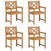 vidaXL Aiatoolid 4 pcs Naturaalne Tugev akatsiapuu