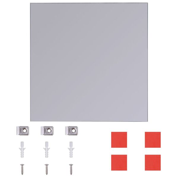 vidaXLi raamideta peeglipaneelid, 8 tk 20,5 cm