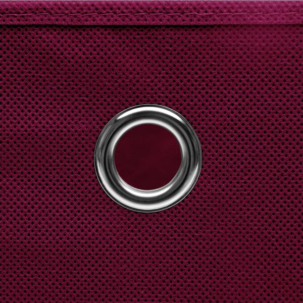 vidaXL hoiukastid 4 tk, tumepunane, 32 x 32 x 32 cm, kangas