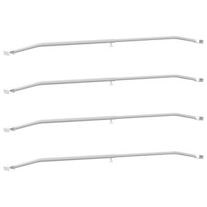 vidaXL Katusekangaste klamber haagiste jaoks 4 pcs H&otilde;bedane 100-145 cm