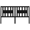 vidaXL voodipeats, must, 126 x 4 x 100 cm, männipuit