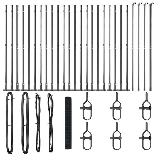 vidaXL Aiapost Hall 50 x 1,2 m (16 x 16 mm v&otilde;rk) Terased ja PVC
