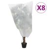 vidaXL pingutusn&ouml;&ouml;riga taime fliiskatted 8 tk, 70 g/m&sup2;, 0,8x1,2 m