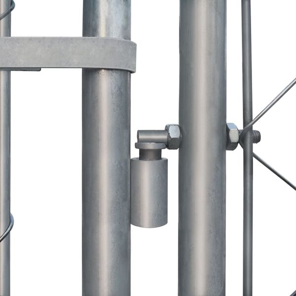 vidaXL koeraaedik, tsingitud teras, 2 x 2 x 1 m