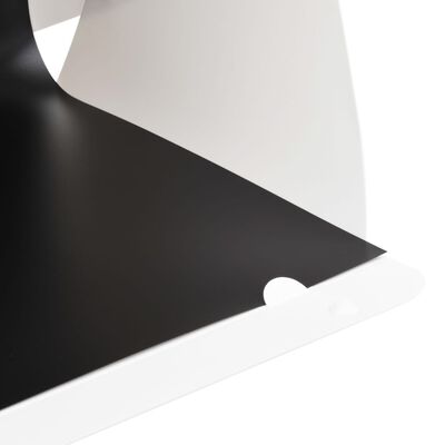 vidaXL kokkupandav LED fotostuudio valguskast 40x34x37 cm plast, valge