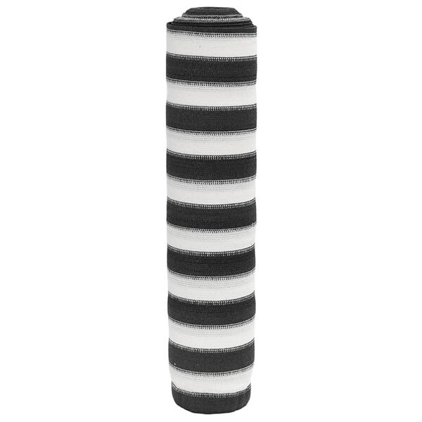 vidaXL privaatsusvõrk, antratsiit ja valge, 1,5 x 50 m, HDPE, 150 g/m²