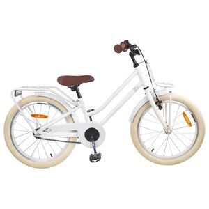 vidaXL Laste Bike 18 Tolli 5-7 aastastele Valge