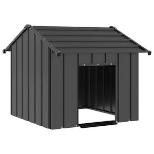 vidaXL Katusega koeramaja 85x107x81 cm galvaniseeritud teras