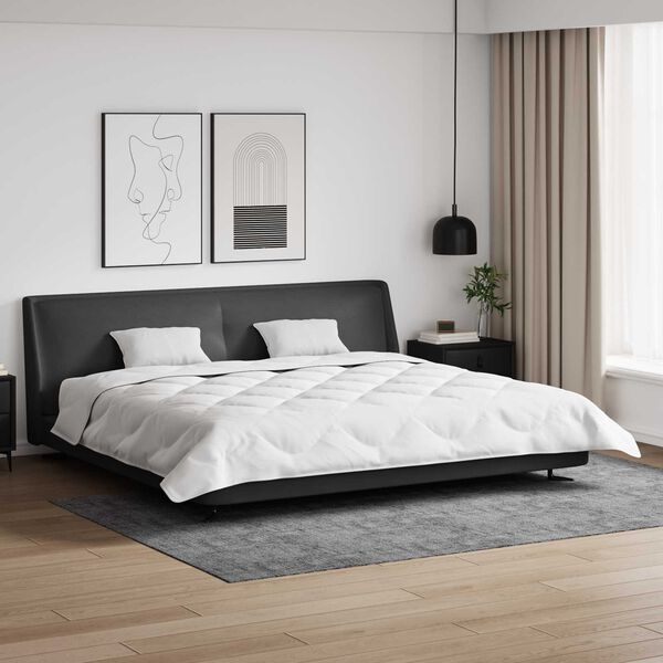 vidaXL Talve tek padjaga 3 pcs Valge Mikrofiiber