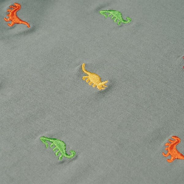 Lühikeste varrukatega laste T-särk, khaki, 128