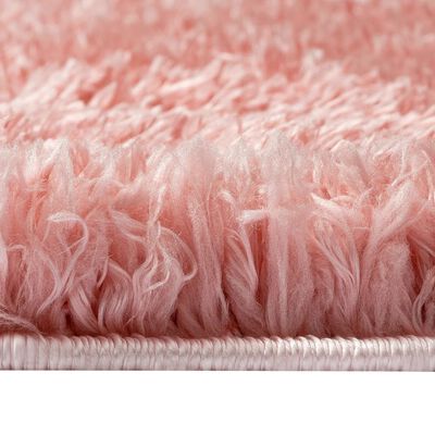 vidaXL kõrge narmaga Shaggy vaip, roosa 160x230 cm 50 mm