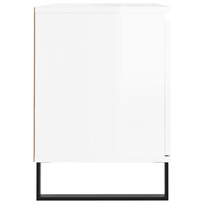 vidaXL telerikapp, kõrgläikega valge, 104 x 35 x 50 cm, tehispuit
