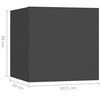 vidaXL öökapp, hall, 30,5x30x30 cm, puitlaastplaat