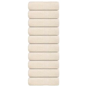 vidaXL pesur&auml;tikud FROGN 10 tk, kreemjas, 30x30 cm, 360 g/m&sup2;