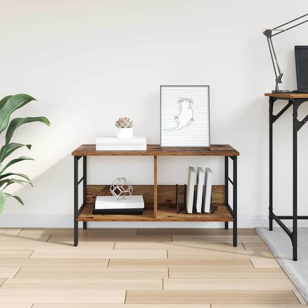 vidaXL Raamatukapp Vana puit 82 x 32 x 47 cm Tehispuit